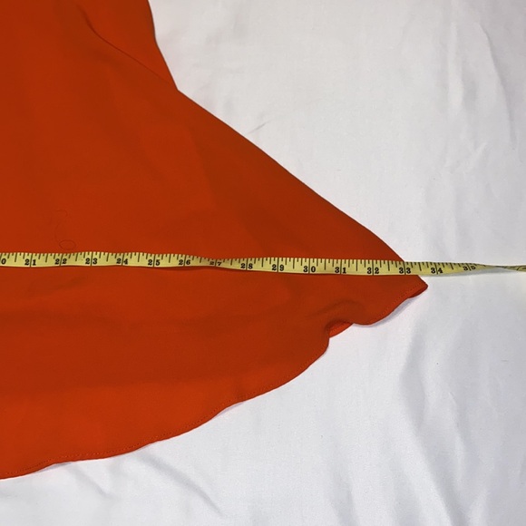 Coral/orange mini dress. Size medium-large. - Picture 12 of 12